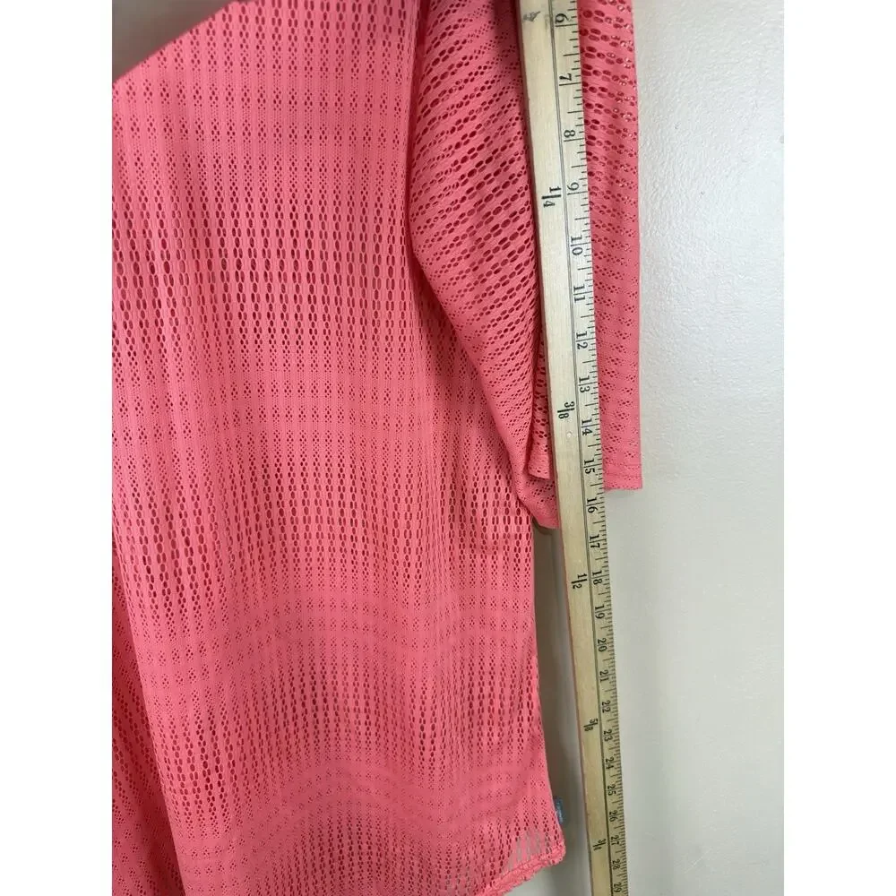 O'Neill Women’s Cover-up Mesh Swimsuit Orange Beach Resortwear Tunic Size XS/S